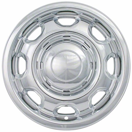 Coast2Coast 17", 8 Spoke, Chrome Plated, Plastic, Set Of 4, Compatible With Steel Wheels IWCIMP80X